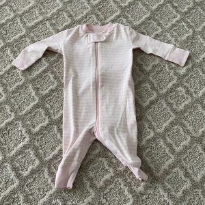 pink & white striped pajamas from hanna andersson